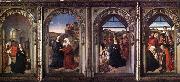 Dieric Bouts Triptych of the Virgin painting